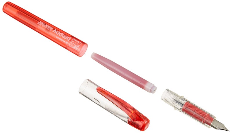 Platinum Preppy Fountain Pen 02 Extra-Fine Red - Image 2